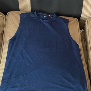 Men's Blue Sleeveless Shirt